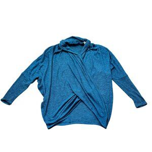 Free People We the Free Blue Draped Open Front Cardigan Sweater Size XS